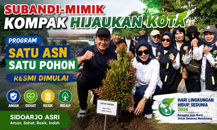 Subandi Mimik Kompak Hijaukan Kota, Program Satu ASN Satu Pohon Resmi Dimulai