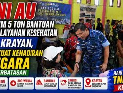 TNI AU Salurkan 5 Ton Bantuan ke Krayan, Bukti Nyata Negara Hadir di Perbatasan RI-Malaysia