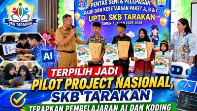Terpilih Jadi Pilot Project Nasional, SKB Tarakan Terapkan Pembelajaran AI dan Koding