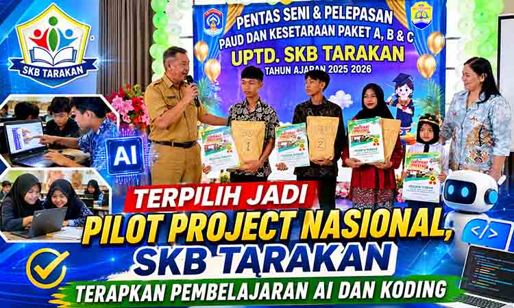 Terpilih Jadi Pilot Project Nasional, SKB Tarakan Terapkan Pembelajaran AI dan Koding MDN