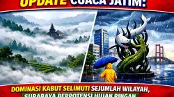 Update Cuaca Jatim Dominasi Kabut Selimuti Sejumlah Wilayah, Surabaya Berpotensi Hujan Ringan