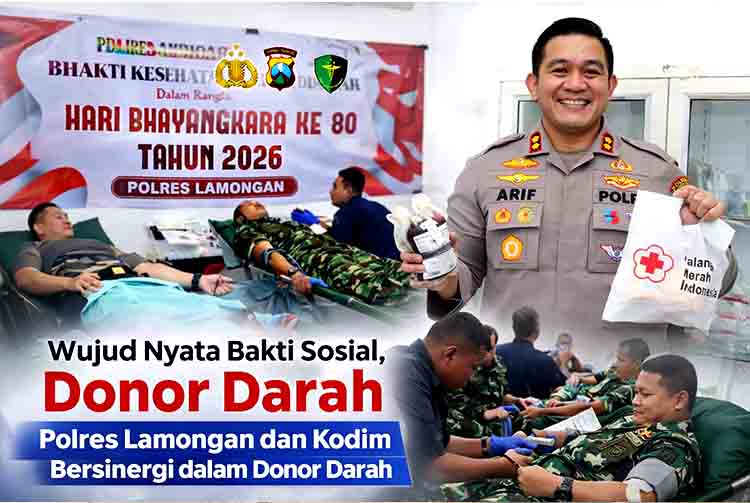 Wujud Nyata Bakti Sosial, Personel Polres Lamongan s