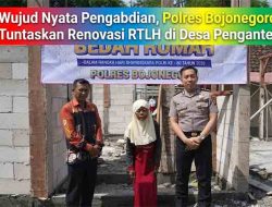 Wujud Nyata Pengabdian, Polres Bojonegoro Tuntaskan Renovasi RTLH di Desa Penganten