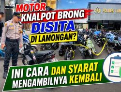Catat Syaratnya! Polres Lamongan Persilakan Pemilik Ambil Motor Knalpot Brong Hasil KRYD
