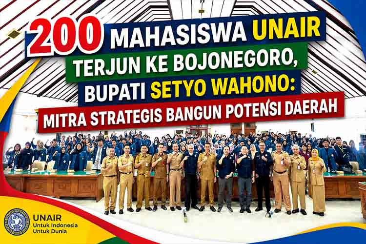 200 mahasiswa UNAIR terjun ke Bojonegoro