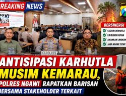 Perkuat Sinergi Cegah Karhutla, Polres Ngawi dan Instansi Terkait Ikuti Zoom