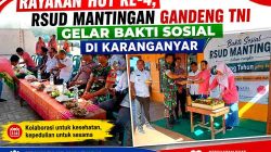 Bakti sosial HUT ke 4 RSUD Mantingan