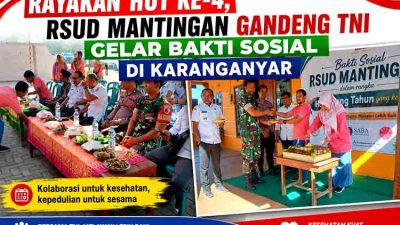 Bakti sosial HUT ke 4 RSUD Mantingan