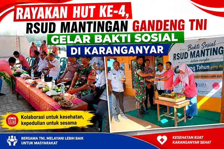 Bakti sosial HUT ke 4 RSUD Mantingan