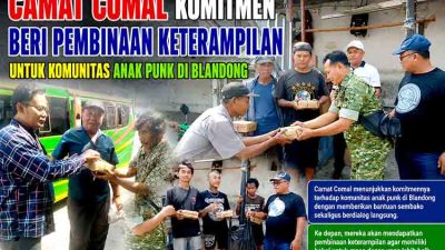 Camat Comal Komitmen Beri Pembinaan Keterampilan untuk Komunitas Anak Punk di Blandong