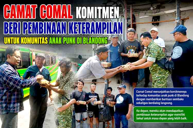 Camat Comal Komitmen Beri Pembinaan Keterampilan untuk Komunitas Anak Punk di Blandong