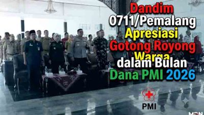 Dandim 0711 Pemalang Apresiasi Gotong Royong Warga dalam Bulan Dana PMI