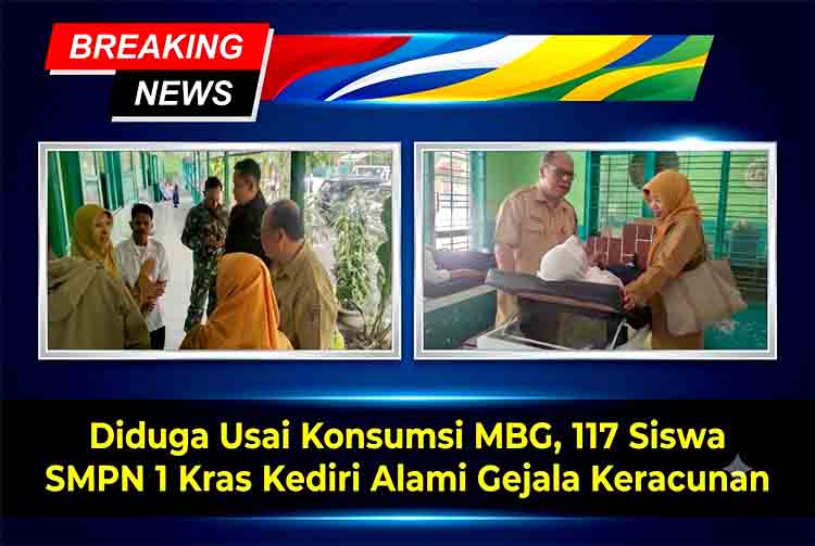 Diduga Usai Konsumsi MBG, 117 Siswa SMPN 1 Kras Kediri Alami Gejala Keracunan