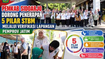 Menuju Masyarakat Sehat, Pemkab Sidoarjo Uji Kelayakan Sanitasi di 12 Desa Sampling