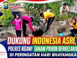 Hari Bhayangkara ke-80: Polres Ngawi Hijaukan Bumi Lewat Aksi Tanam Puluhan Pohon
