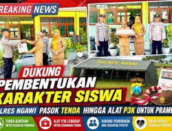 Tanamkan Jiwa Mandiri Sejak Dini, Polsubsektor Gerih Salurkan Perlengkapan Pramuka ke SDN 5 Gerih