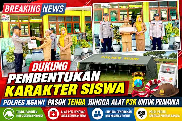 Dukungan Polri untuk Pramuka Ngawi