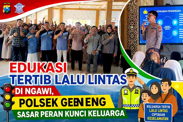 Edukasi keselamatan berlalu lintas di Ngawi