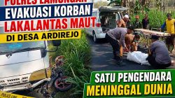Evakuasi kecelakaan di Desa Ardirejo