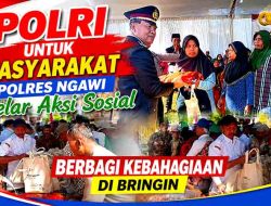 Hari Bhayangkara ke-80: Polres Ngawi Salurkan 500 Paket Sembako untuk Warga Bringin