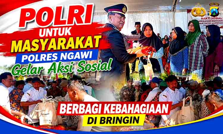 Gebrakan aksi sosial Polri Ngawi