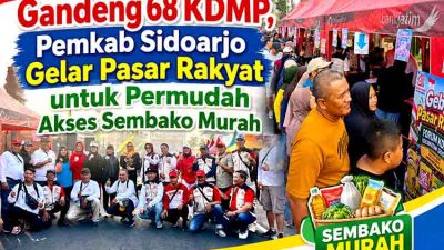 Gelar pasar rakyat Sidoarjo