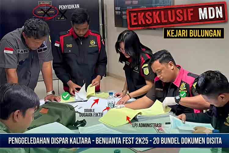 Geledah Dispar Kaltara, Kejari Bulungan Sita 20 Bundel Dokumen Benuanta Fest 2K25