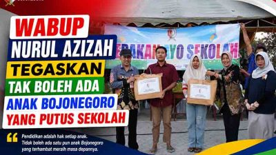 Gerakan ayo sekolah di Bojonegoro