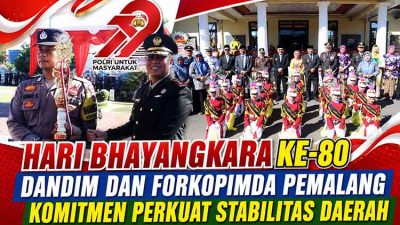 Dandim 0711/Pemalang Hadiri Upacara dan Syukuran Hari Bhayangkara ke-80 Tahun 2026
