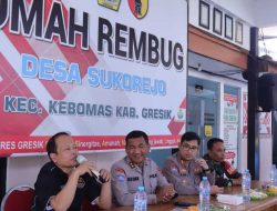 Perkuat Kamtibmas Berbasis Musyawarah, Ditbinmas Polda Jatim Asistensi Omah Rembug di Polres Gresik