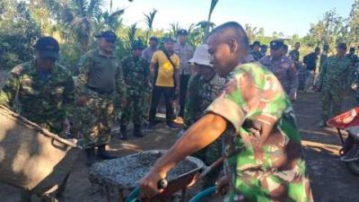 Kodim 0809/Kediri Bangun Jembatan Perintis Garuda Merah Putih, Wujud Nyata Bhakti TNI Perkuat Akses dan Ekonomi Warga