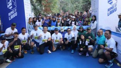 Dukung Pariwisata Polres Magetan Turut Ambil Bagian Trail Run Ring of Lawu 2026