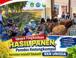 Gandeng PT Bayer Indonesia, Mahasiswa KKN Unisda Gelar Sarasehan Petani di Kedungkumpul