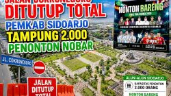 Jalan Cokronegoro ditutup, nobar final