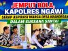 Jemput Bola, Kapolres Ngawi Serap Aspirasi Warga Desa Krandegan dalam Suasana Santai