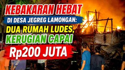 Kebakaran besar di Desa Jegreg