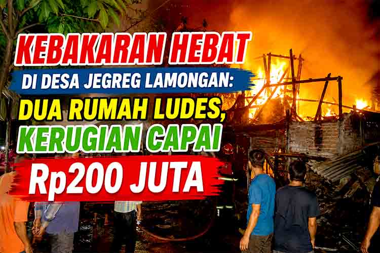 Kebakaran besar di Desa Jegreg