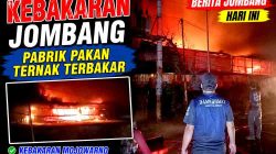 Kebakaran besar di pabrik Jombang