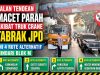Truk Crane Tabrak JPO Tendean, Arus Lalu Lintas ke Arah Blok M Macet Horor Pagi Ini