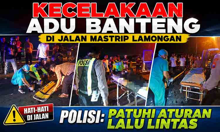 Kecelakaan di Jalan Mastrip Lamongan