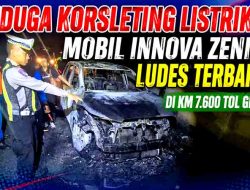 Innova Zenix Terbakar di Tol Gresik-Surabaya, Seluruh Penumpang Selamat