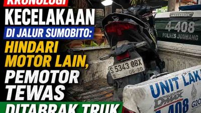 Kecelakaan motor di Jalur Sumobito