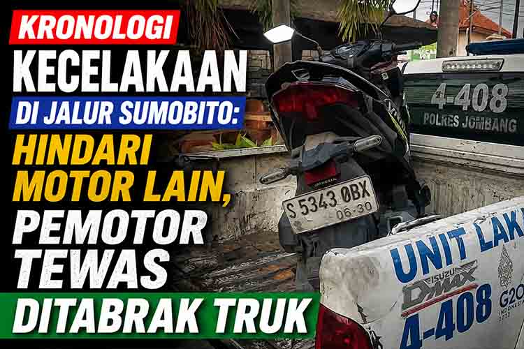 Kecelakaan motor di Jalur Sumobito