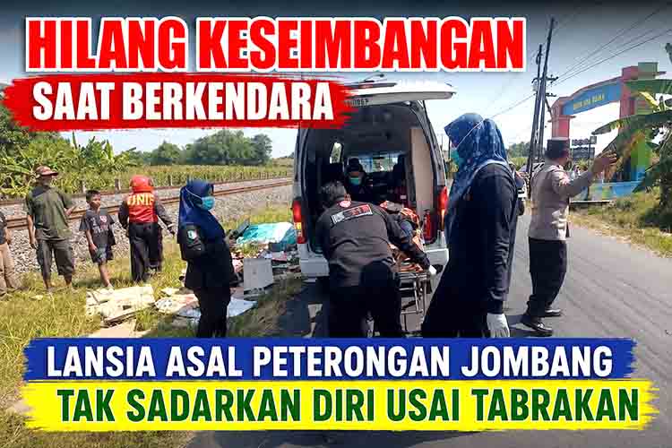 Kecelakaan tabrakan di desa Jombang