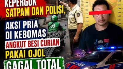 Kepergok angkut besi curian pakai ojol