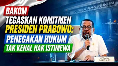 Komitmen penegakan hukum Prabowo