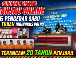 Gempur Peredaran Gelap Narkoba, Satresnarkoba Polresta Tuban Gulung 6 Pengedar Jaringan Ranjau