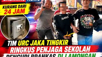 Kurang dari 24 Jam, Tim URC Jaka Tingkir Ringkus Penjaga Sekolah