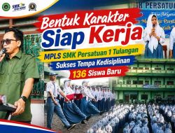 Bentuk Karakter Siap Kerja, MPLS SMK Persatuan 1 Tulangan Sukses Tempa Kedisiplinan 136 Siswa Baru