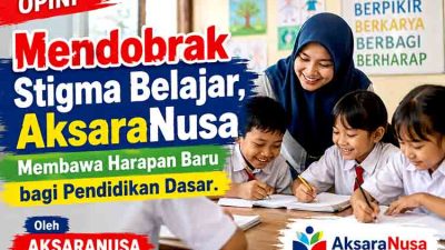 Mendobrak Stigma Belajar, AksaraNusa Membawa Harapan Baru bagi Pendidikan Dasar